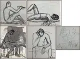 Untitled by Nora Hauser, Watercolor on paper (5), sold Jun 2023
