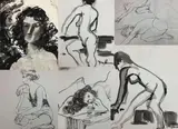 Untitled by Nora Hauser, Mixed media on paper (5), sold Jun 2023