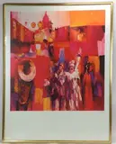 Clowns by Nicola Simbari, Serigraph, sold Jul 2023