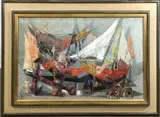 Untitled by René Margotton, Oil on canvas, sold Jul 2023