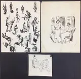 Untitled by Frederick Childs, Ink on paper double sided, sold Jul 2023