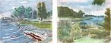 Untitled by Frederick Childs, Pastels on paper, sold Jul 2023