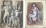 Untitled by Frederick Childs, Charcoal on paper and chalk on paper, sold Jul 2023