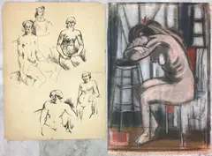 Untitled by Frederick Childs, Ink on paper, sold Jul 2023