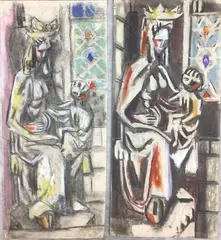 Untitled by Frederick Childs, Pastels on paper, sold Jul 2023