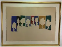 Blue Trees by Menashe Kadishman, Lithograph, sold Jul 2023