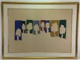 Blue Trees by Menashe Kadishman, Lithograph, sold Jul 2023