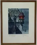 Radierung, Rothenburg by Horst Rumstedt, Engraving, sold Jul 2023