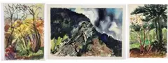 Untitled by Nora Hauser, Watercolors on paper (3), sold Jul 2023