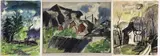 Untitled by Nora Hauser, Watercolors (3) on paper, sold Jul 2023