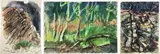 Untitled by Nora Hauser, watercolors on paper (3), sold Jul 2023