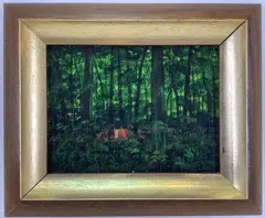 Rainforest by Percy Trezise, Oil on board, sold Jul 2023