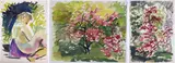 Untitled by Nora Hauser, Watercolors on paper (3), sold Jul 2023