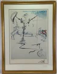Untitled by Salvador Dalí, Lithograph and litho signature, sold Jul 2023