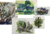 Untitled by Nora Hauser, Watercolors (5), sold Jul 2023