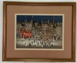 Street in Paris by Michel Delacroix, Lithograph, sold Aug 2023
