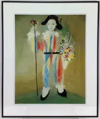 Le petit Pierrot aux Fleurs by Pablo Picasso, Lithograph of Picasso's "Le petit Pierrot aux Fleurs" (boy with flowers", sold Aug 2023