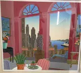 San Remo by Thomas Frederick McKnight, Serigraph, sold Aug 2023