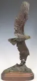 Windswept: Eagle Challenge, America's Cup by William Hald, Bronze sculpture of an eagle in flight, sold Sep 2023