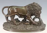 Untitled by Antoine-Louis Barye, Bronze sculpture, sold Sep 2023