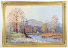 Untitled by Ernest T. Fredericks, Oil on canvas, sold Sep 2023