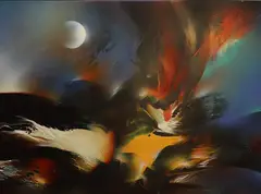 Genesis by Leonardo M. Nierman, Oil on masonite, sold Sep 2023