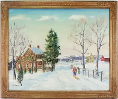 Untitled by Walter Emerson Baum, Oil on canvas, sold Sep 2023