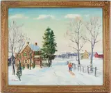 Untitled by Walter Emerson Baum, Oil on canvas, sold Sep 2023