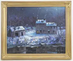 Untitled by Christopher G. Willett, Oil on canvas, sold Sep 2023