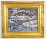 Untitled by Arthur Meltzer, Oil on board, sold Sep 2023
