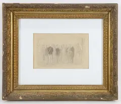L'Examination by Honoré Daumier, Pencil on paper, offered Sep 2023