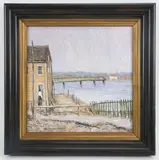 A Fisherman's House by Christopher G. Willett, Oil on canvas, sold Sep 2023
