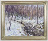 Cuttalossa Bucks County by Christopher G. Willett, Oil on board "Cuttalossa Bucks County", offered Sep 2023
