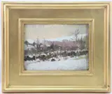 Winter Meadow, New Hope by John Fulton Folinsbee, Oil on board, sold Sep 2023