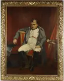 Napoleon at Fontainebleau by Paul Delaroche, oil on canvas, sold Sep 2023