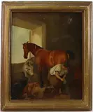 Untitled by Edwin Henry Landseer, Oil on canvas, sold Sep 2023