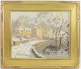 Point Pleasant by Laurence A. Campbell, Oil on board "Point Pleasant", sold Sep 2023