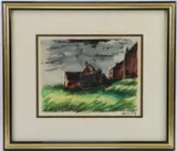 Untitled by Maurice de Vlaminck, Watercolor, sold Sep 2023