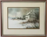 Heavy Snow by Ray Hendershot, Watercolor, sold Sep 2023
