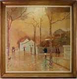 Untitled by John Clymer, Oil on canvas, sold Sep 2023