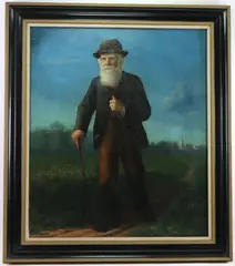 Untitled by William H. C. Sheppard, Oil on canvas, sold Sep 2023