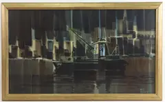Untitled by Wilmer G. Behler, Oil on board, sold Sep 2023