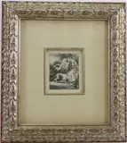 St. Jerome Reading by Rembrandt Harmensz van Rijn, Etching, sold Sep 2023