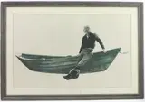 Young Fisherman and Dory by Andrew Wyeth, Lithograph, sold Sep 2023