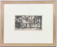 Untitled by Daniel Garber, Etching, sold Sep 2023