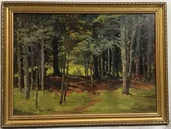 Untitled by Ray Huntsman, Oil on board, sold Sep 2023
