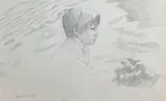 Untitled by August Mosca, Pencil drawing, sold Sep 2023