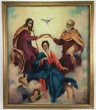 Coronation of the Virgin by Charles Diletto, Oil on canvas, sold Oct 2023