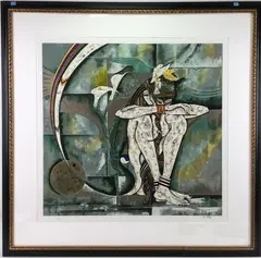 Dreaming by Lu Hong, Serigraph, sold Oct 2023