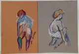 Untitled by Christopher G. Willett, Pastel on paper (2), sold Oct 2023